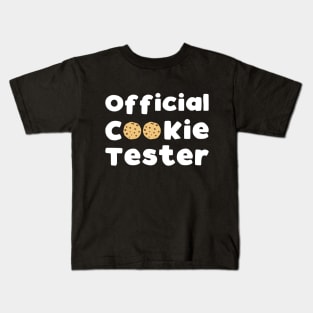 Official Cookie Tester - funny sweets lover slogan Kids T-Shirt